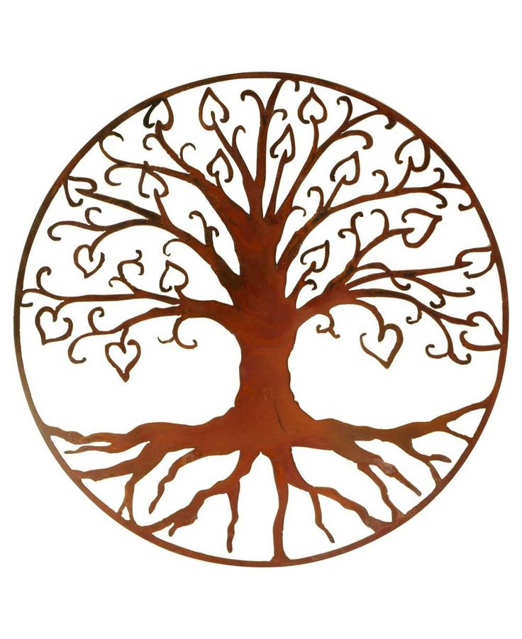 Vintage Tree of Life with Hearts Wall Art (USA)