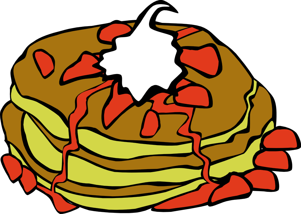 OnlineLabels Clip Art - Fast Food, Breakfast, Pancakes With ...