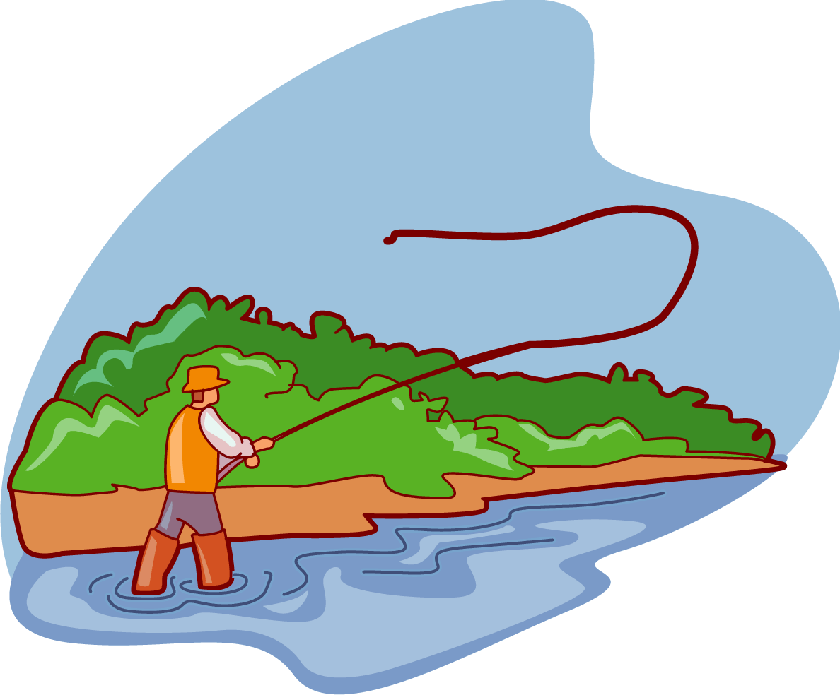 fly fisherman clipart free - photo #10