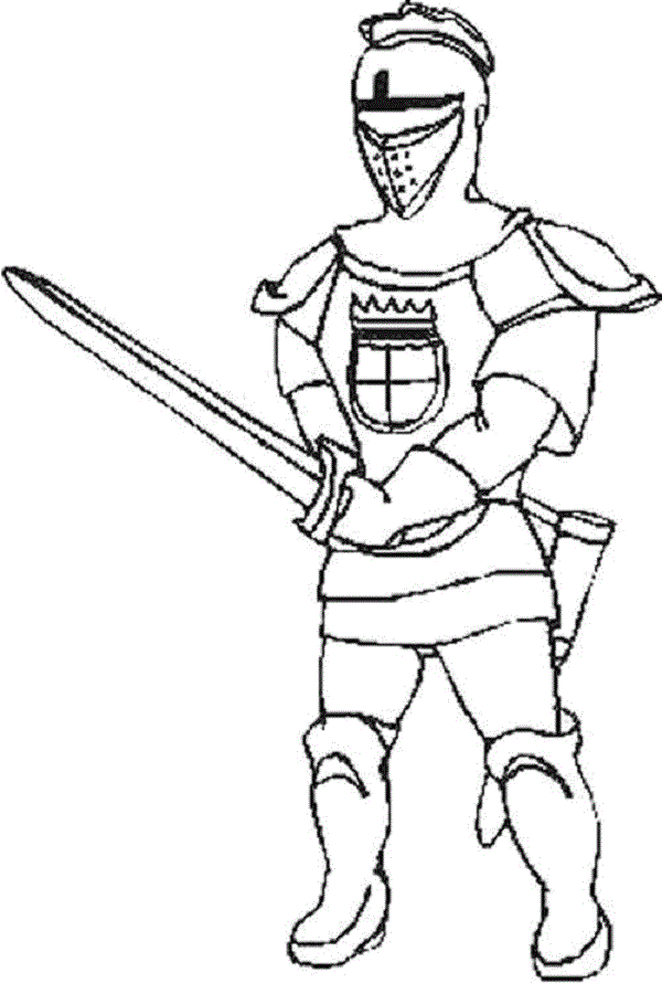 knight coloring pages online | Coloring Kids