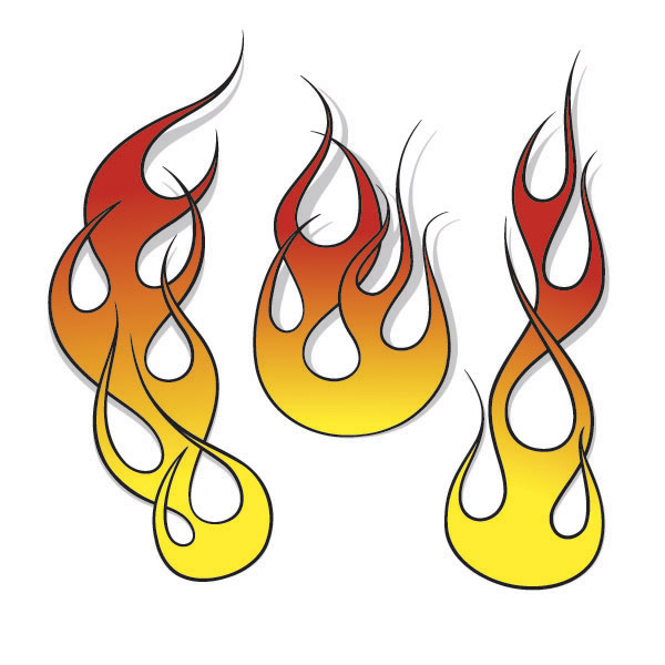 Variety of practical fire totem clip art Free Vector / 4Vector
