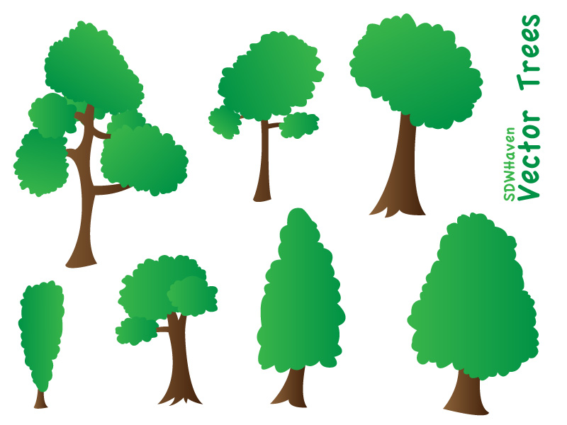 Free Vector About Evergreen Trees Vector About 12 Files | Bed ...