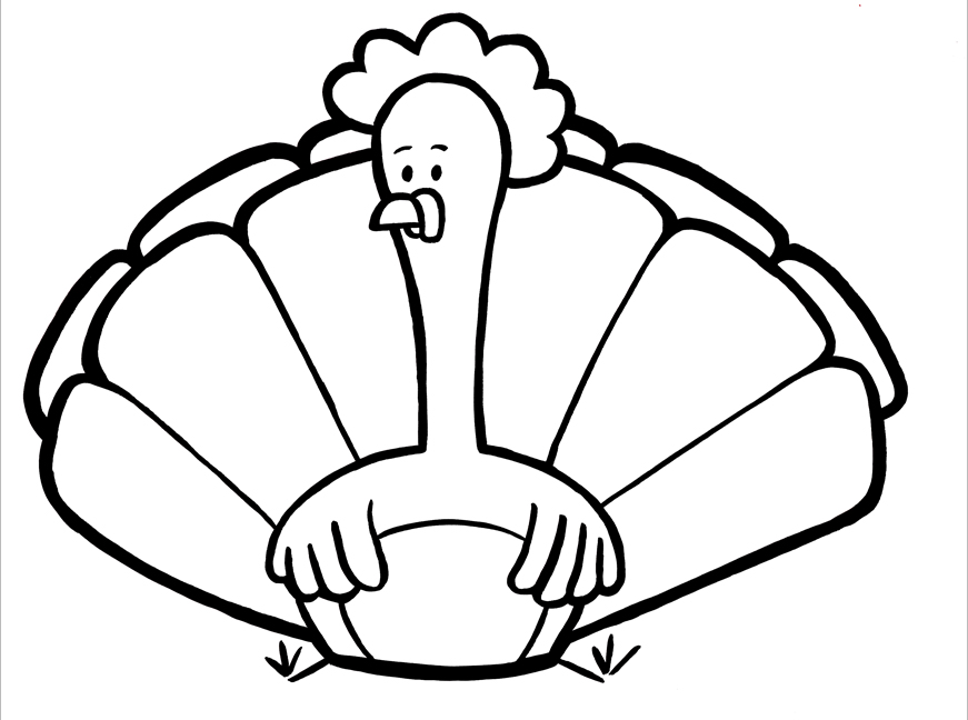 Turkey Coloring Pages For Kids - Free Coloring Pages For KidsFree ...