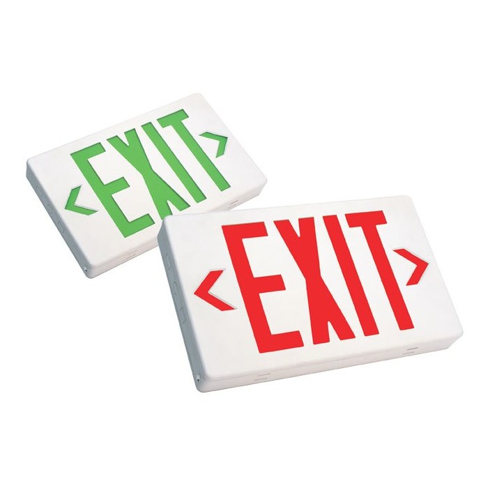 Commercial LED Exit Sign with Battery Backup