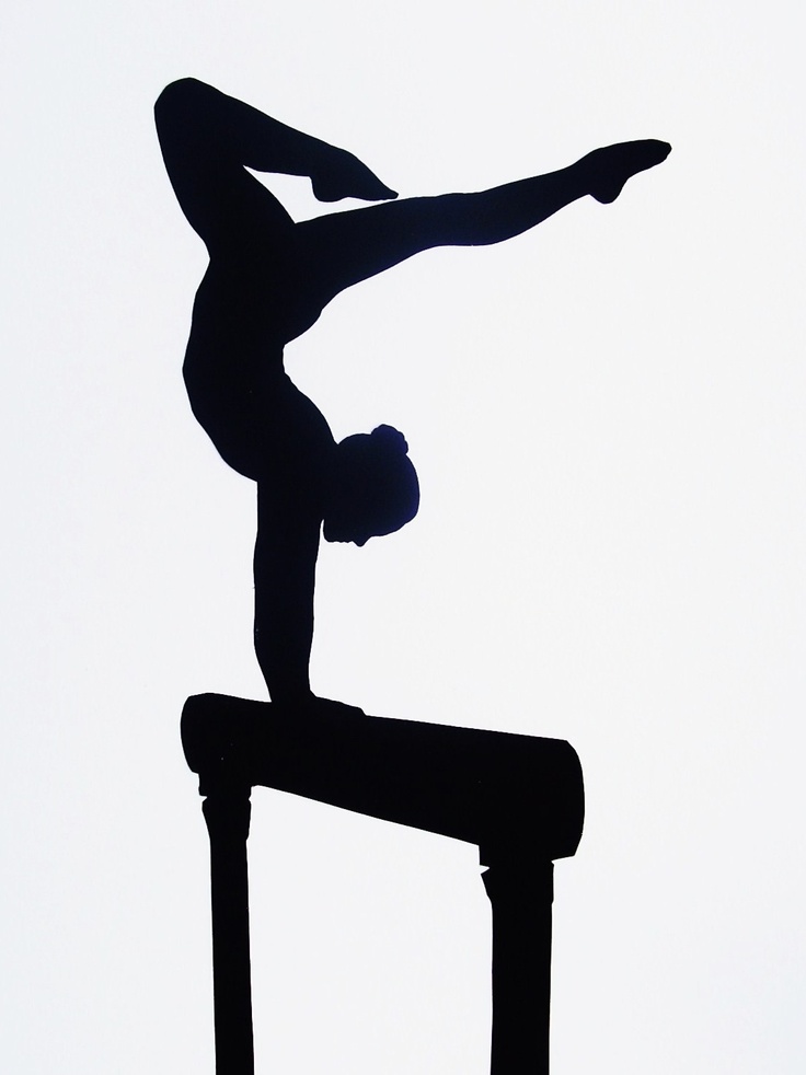 Gymnastics Silhouette - Cliparts.co