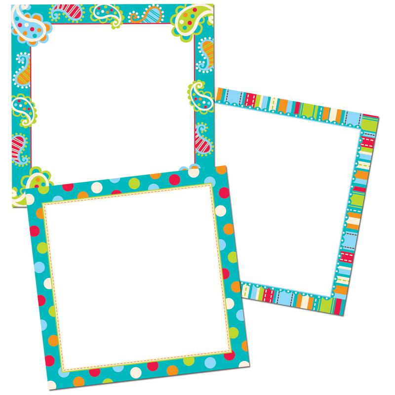 Polka Dots On Turquoise Bulletin Board Border, Scalloped | CTP1038