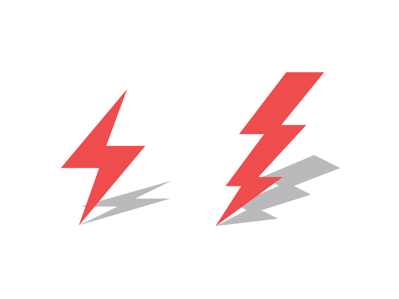 Dribbble - Lightning Bolts WIP by Chris Diggs