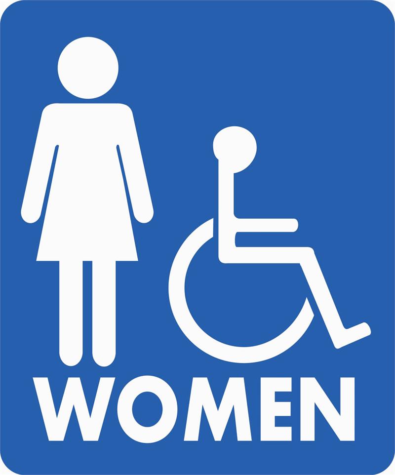 Women" Restroom Sign | Commercial Pool