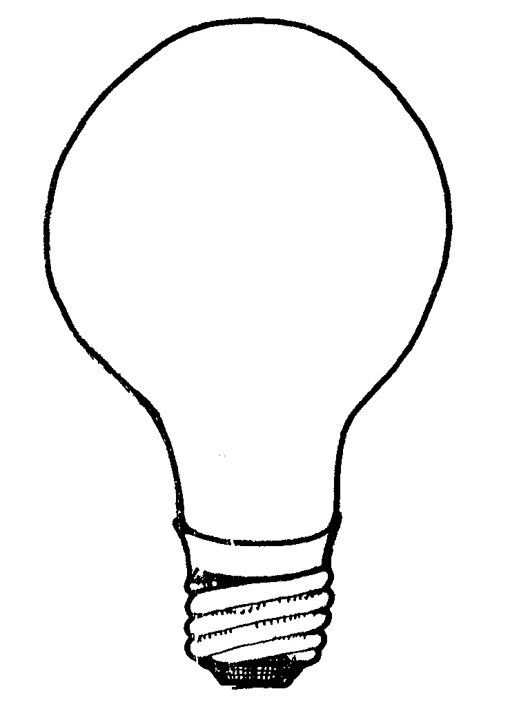 Lightbulb Clipart Black And White Images & Pictures - Becuo