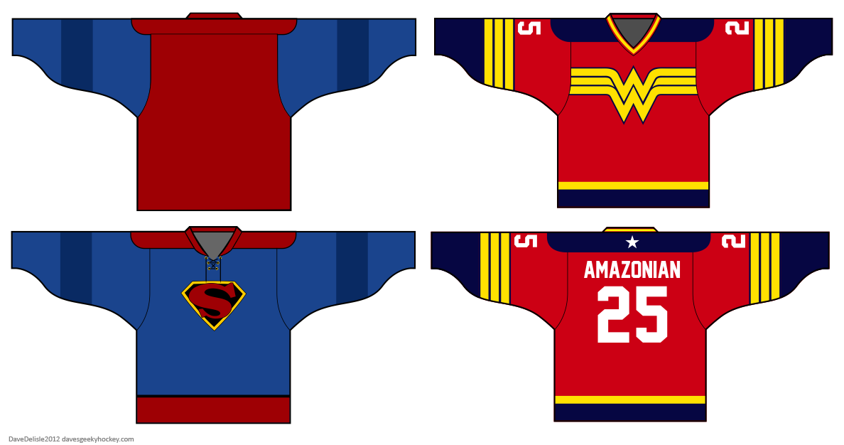 superman hockey jersey
