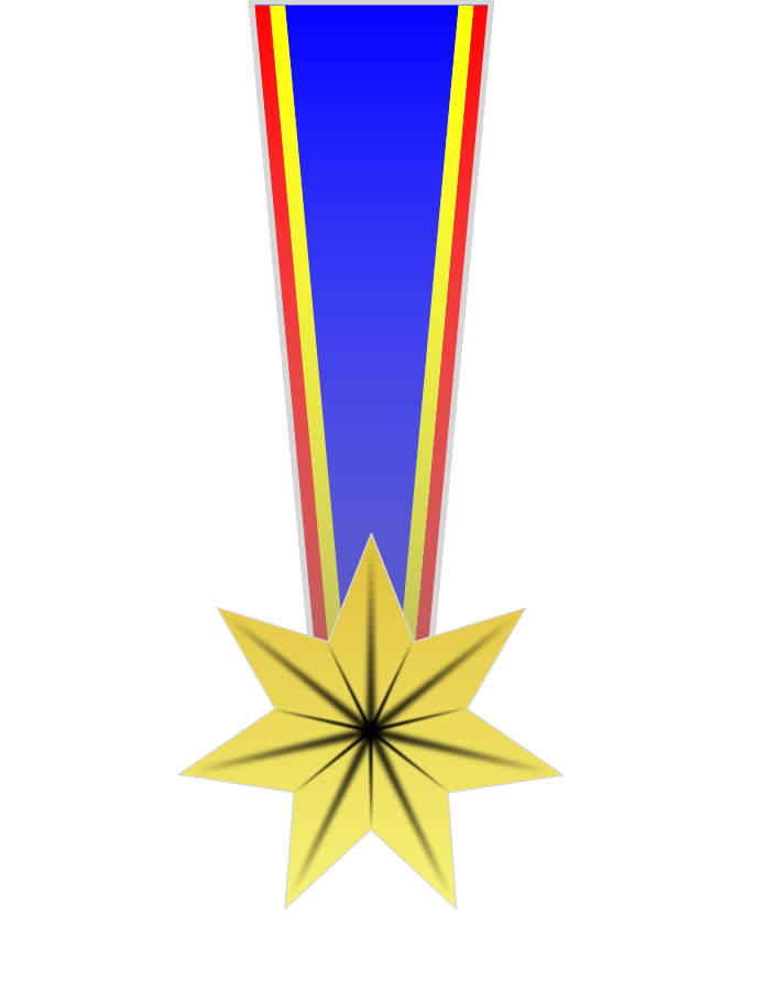 Silver Medal SVG Vector file, vector clip art svg file