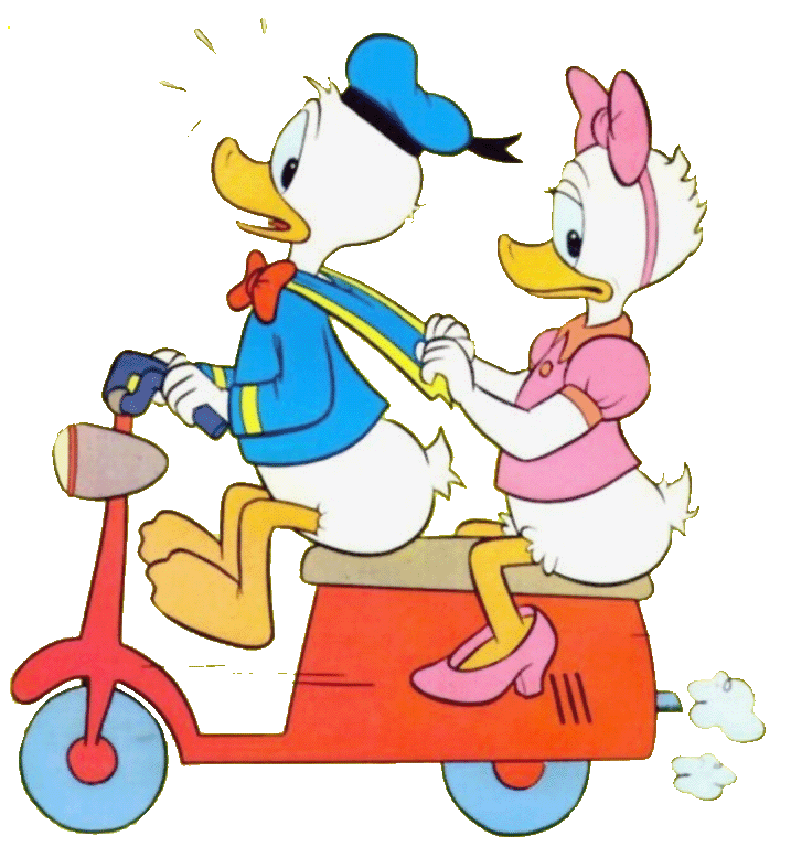 Donald & Daisy Together Clipart