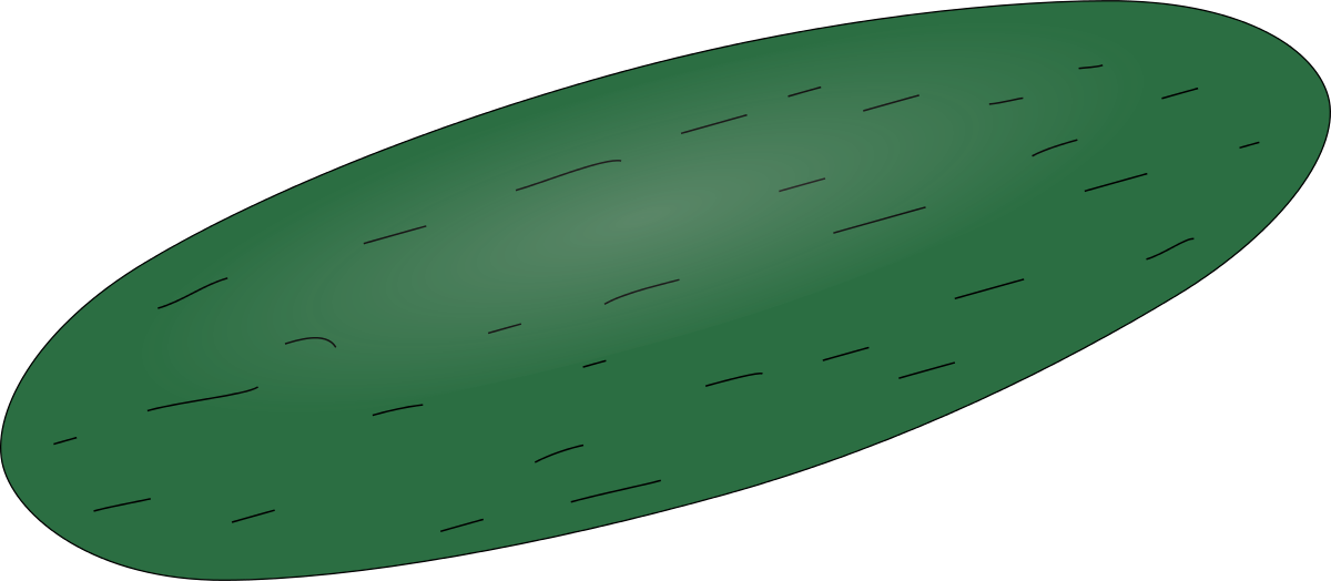 Cucumber Clipart by Machovka : Food Cliparts #9986- ClipartSE