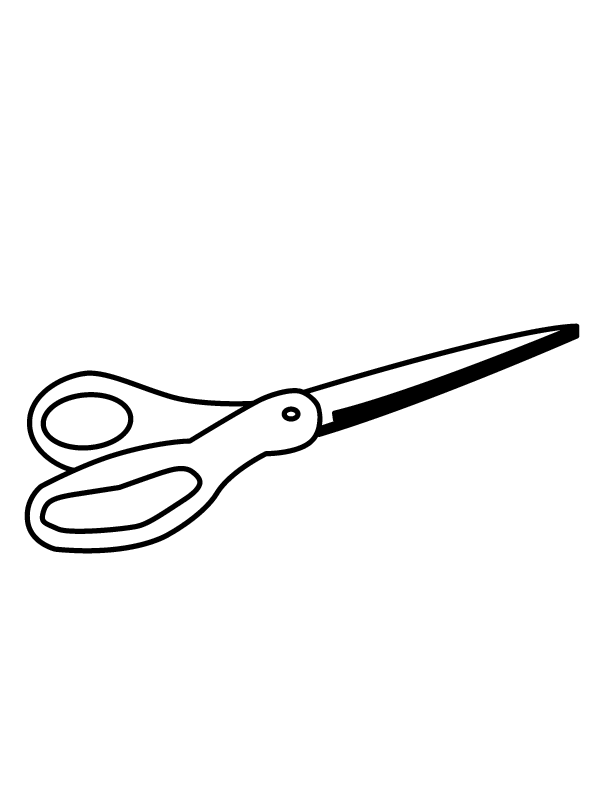 Scissors Coloring Pages Clipartsco