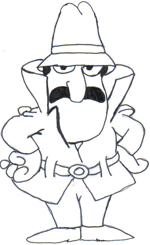 Inspector Clouseau Cartoon With Magnifying Glass Images & Pictures ...