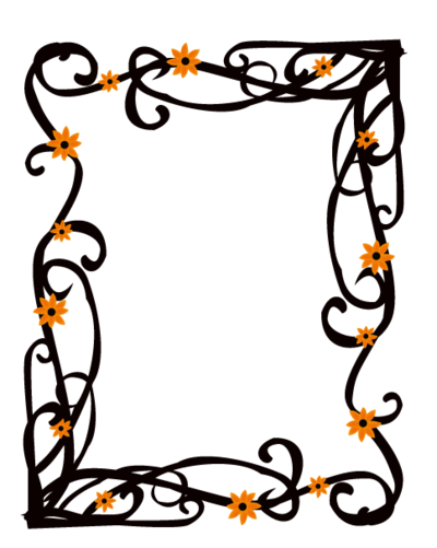 Elegant Floral Frame Border Vector by AngelaDesigns on deviantART