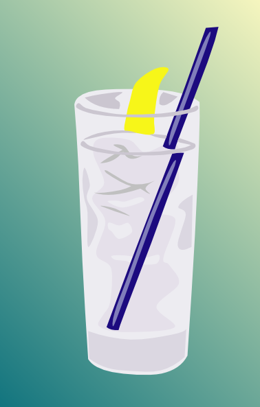 Ice Water Glass clip art - vector clip art online, royalty free ...