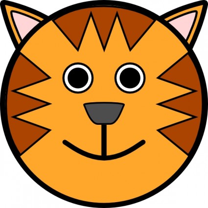 Tiger Face clip art Vector clip art - Free vector for free download