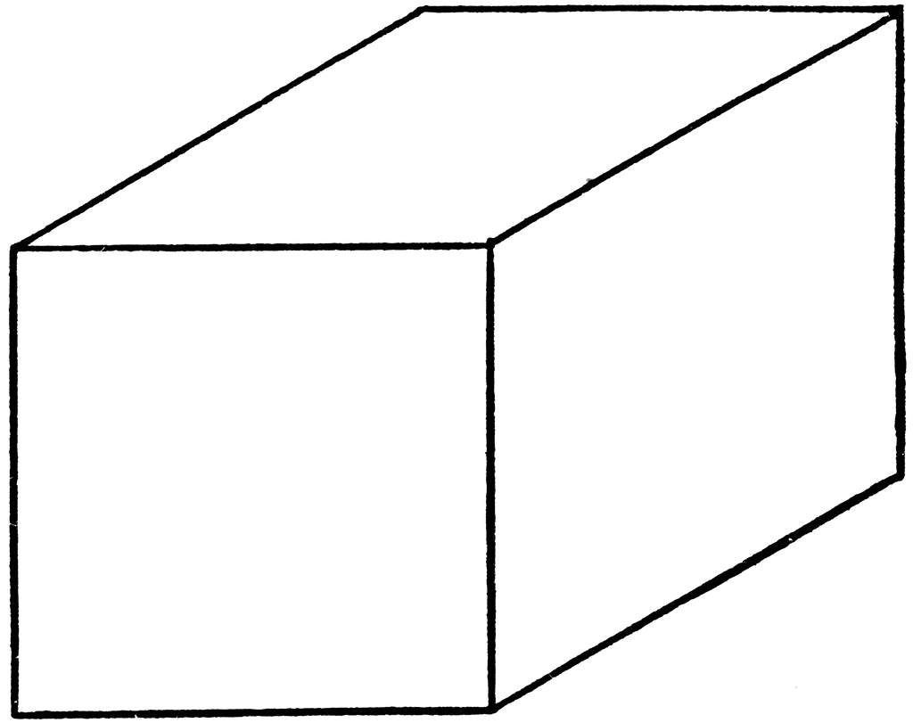 Oblique Projection Of A Rectangular Cube | ClipArt ETC - Cliparts.co