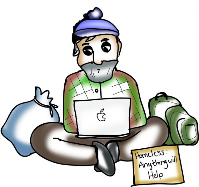 Cartoon Homeless Man - Cliparts.co