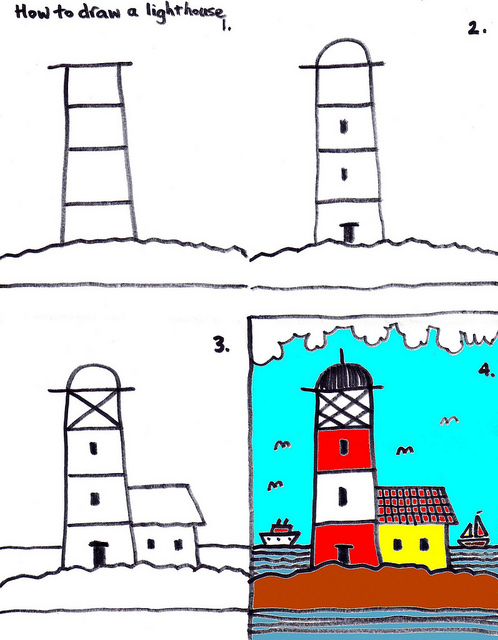 Lesson 08: How to Draw a Lighthouse | Art for Kids