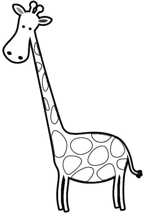 Cartoon Giraffes Coloring Page Printable « Giraffes Coloring ...