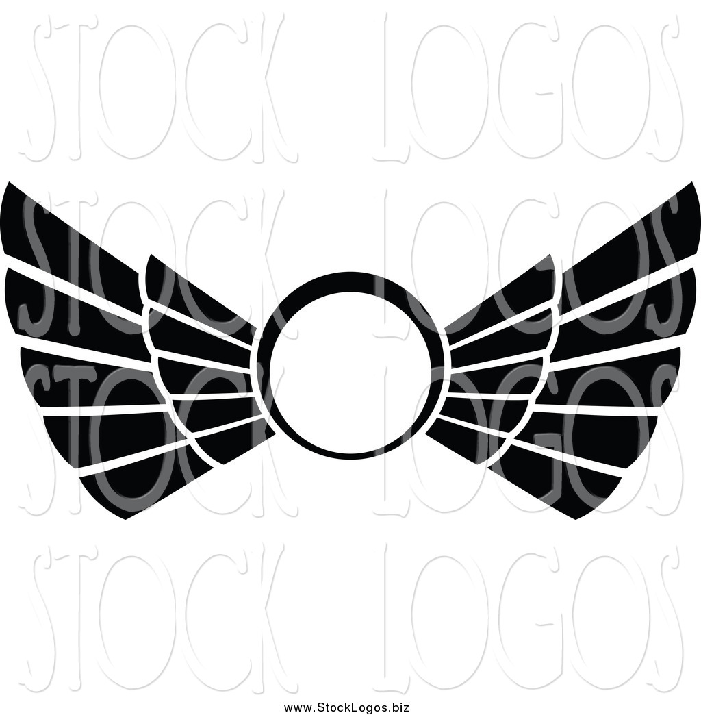Stock Logo of a Black and White Wings Logo by Seamartini Graphics ...