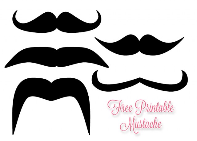 Mustache Outline Printable - ClipArt Best