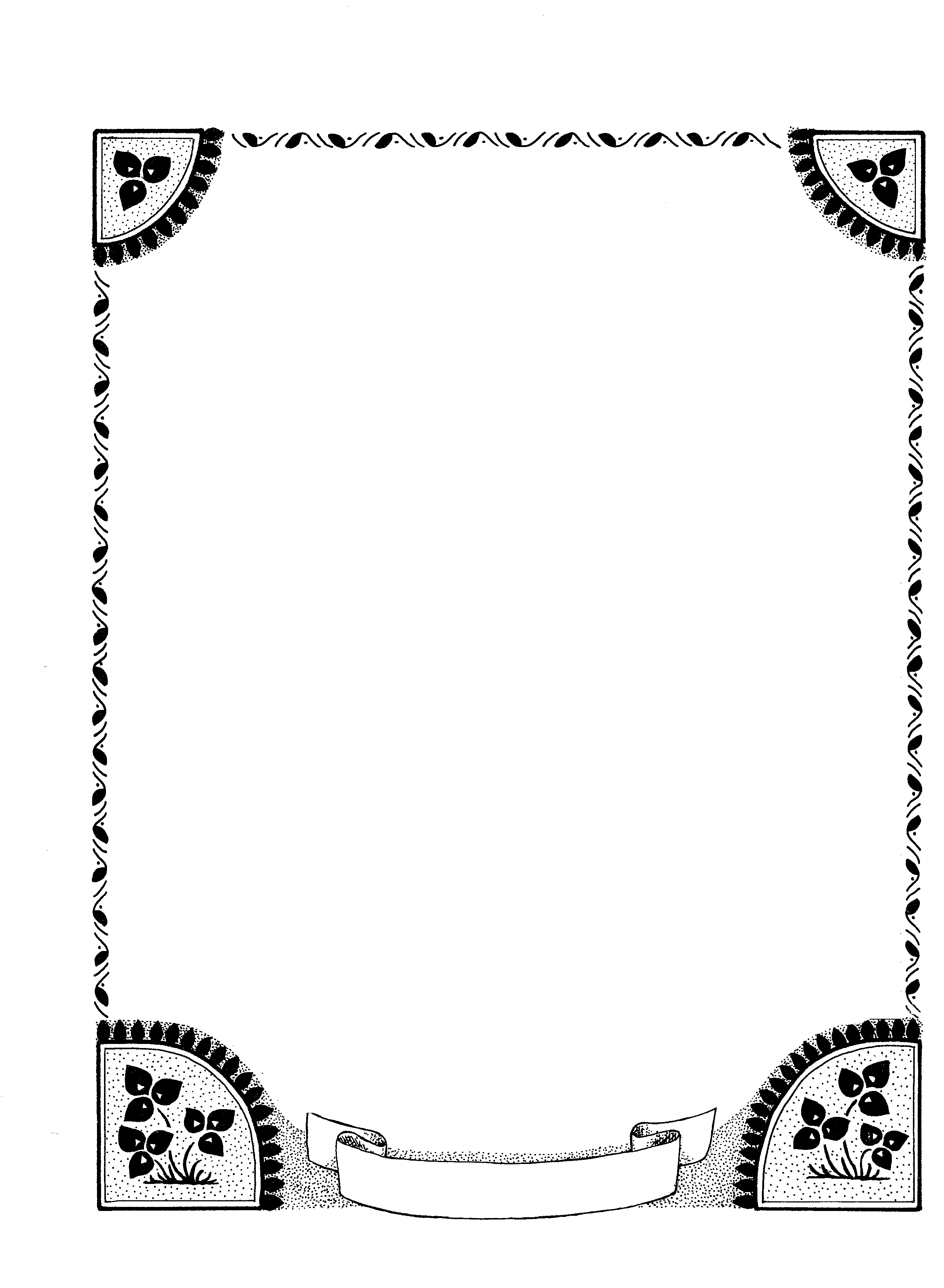 Black And White Page Borders For Word
