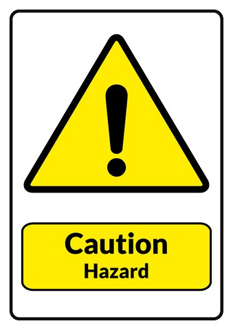 Hazard sign template, How to make a Hazard sign...