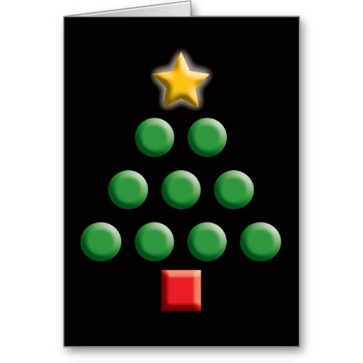 Graphic Christmas Tree Cards, Graphic Christmas Tree Card ...