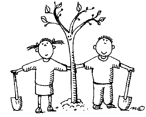 people planting tree - Clip Art Gallery