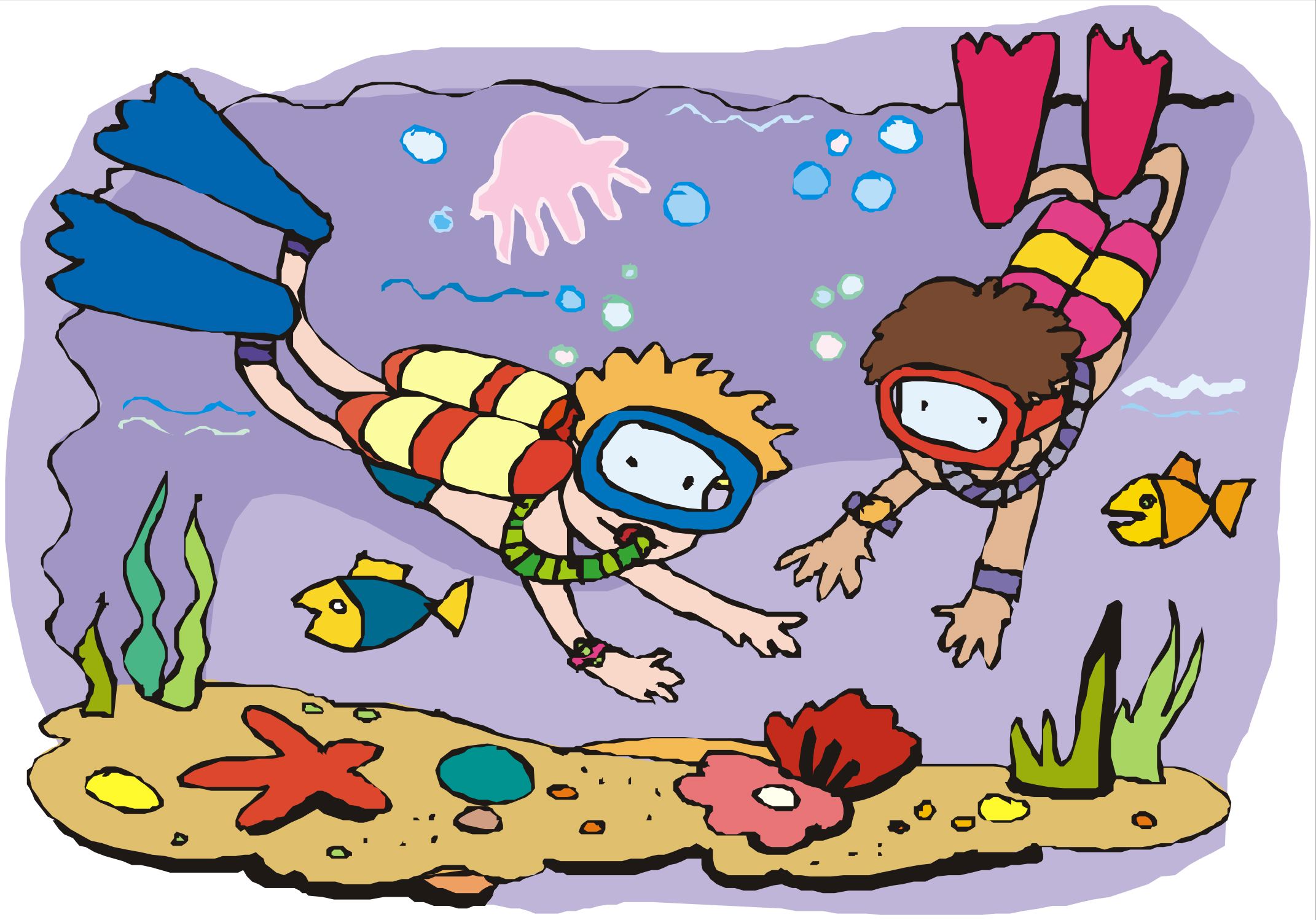 Scuba Diver Cartoon - Cliparts.co
