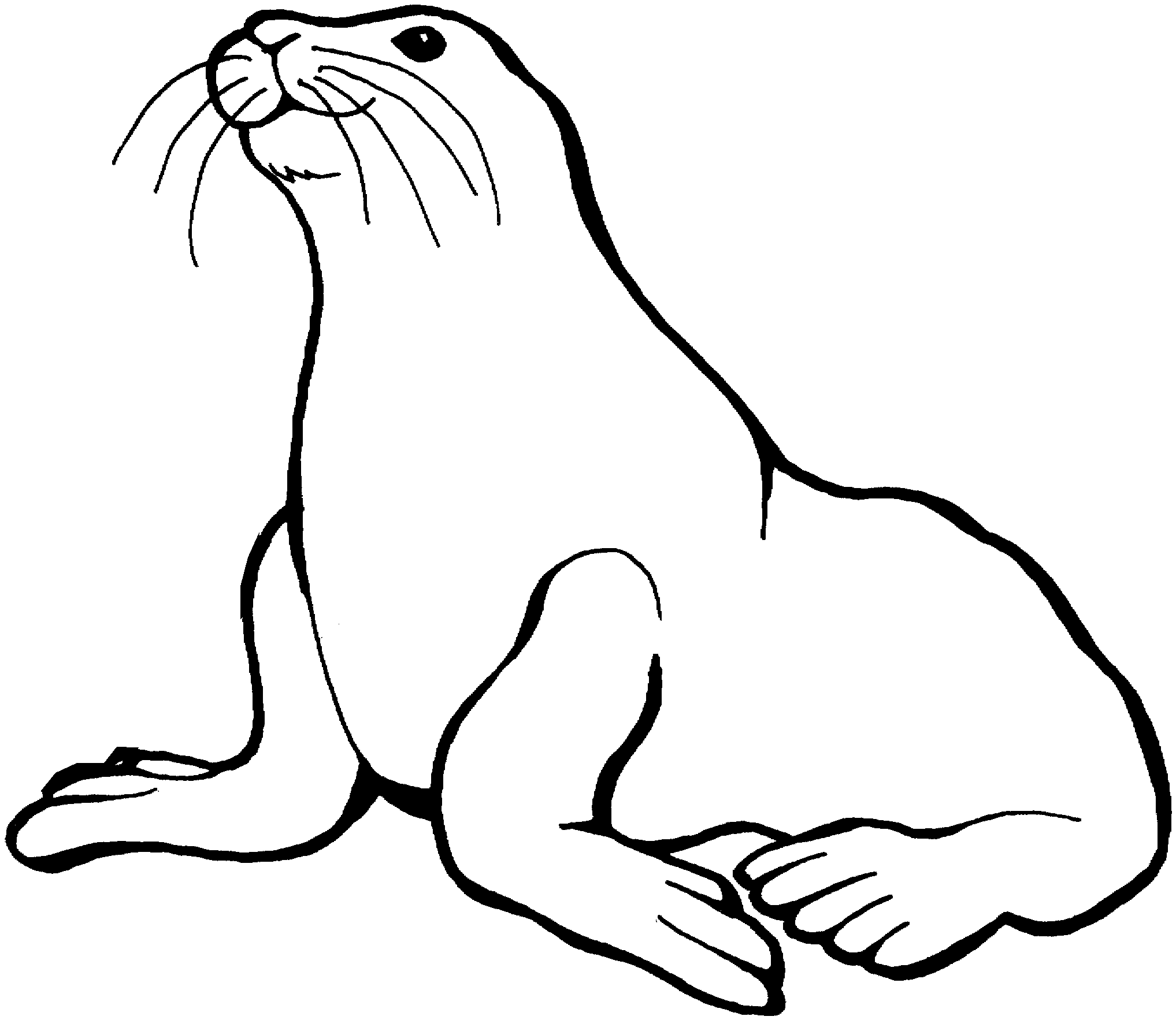 Seal Clip Art Black And White | Clipart Panda - Free Clipart Images