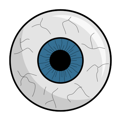 Drawing a cartoon eyeball