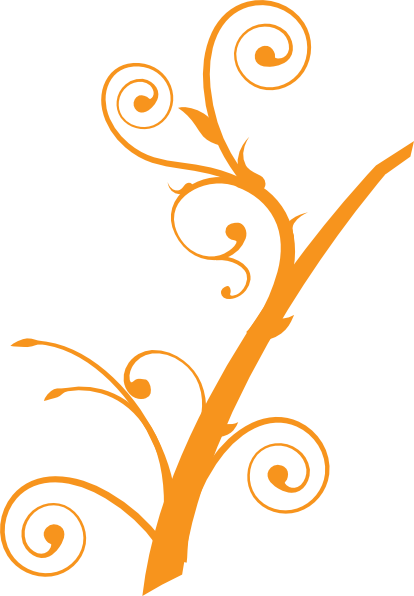 Orange Tree Branch clip art - vector clip art online, royalty free ...