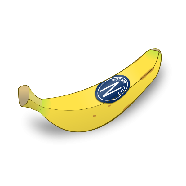 Shiny Banana Clipart, vector clip art online, royalty free design ...