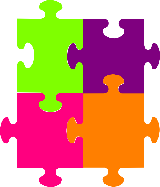 Jigsaw Puzzle 4 Pieces Clip art - Pattern - Download vector clip ...