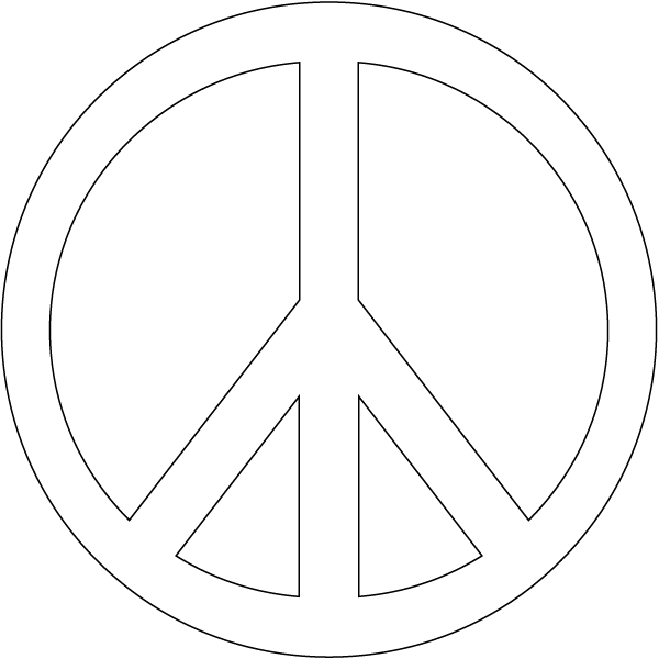 Free Peace Sign Template Printable Printable Templates