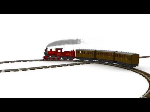 Animated 3D Steam Train Smoke test - YouTube