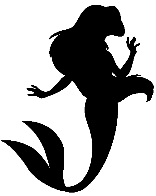 Group of: Disneys The Little Mermaid Ariel | Silhouettes ...