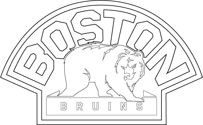 DeviantArt: More Like Boston Bruins Third Logo Outline Vector by ...