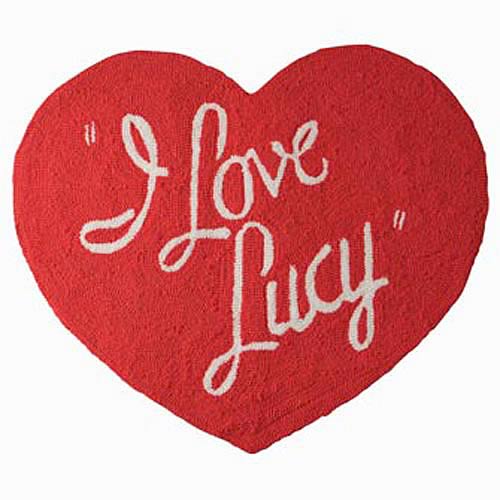 I Love Lucy Heart Shape Rug - Vandor - I Love Lucy - Home Decor at ...