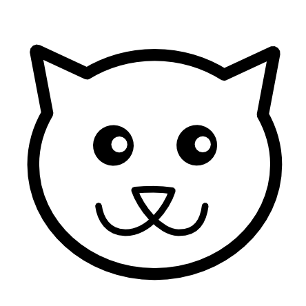 clipartist.net » Clip Art » Kitty Icon Black White Stuffed Animal ...