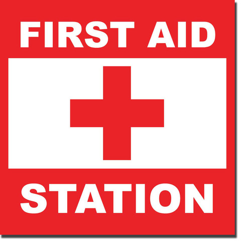 S1059 FIRST AID STATION SIGN | 8"x8" ready-made and custom signs ...