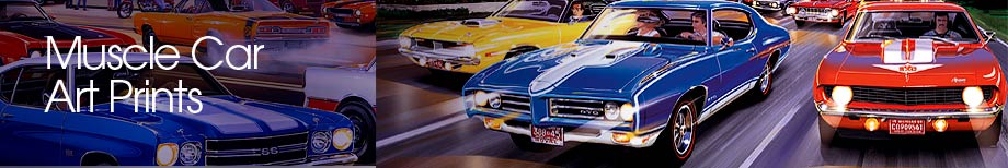 Muscle Car Limited Edition Art Prints by Bruce Kaiser, Muscle Car ...