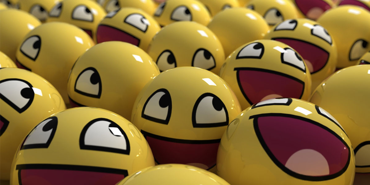 3D Smiley Face Twitter Cover & Twitter Background | TwitrCovers