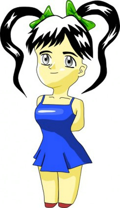 Anime Girls Cartoon Clip Art | Free Vector Download - Graphics ...