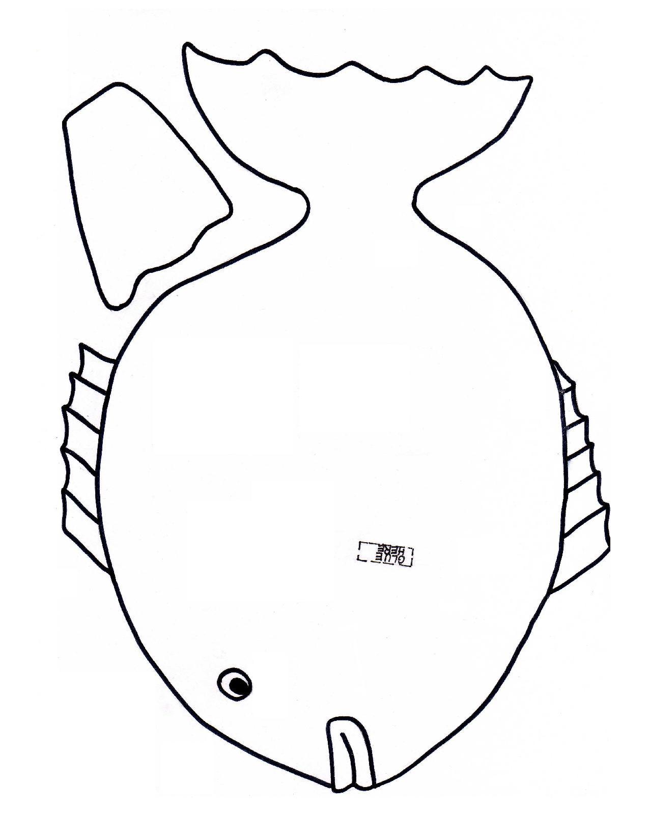 Fish Template Cut Out | Coloring Pages