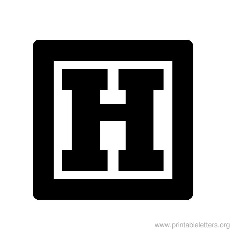 Printable Letters H | Letter H for Kids